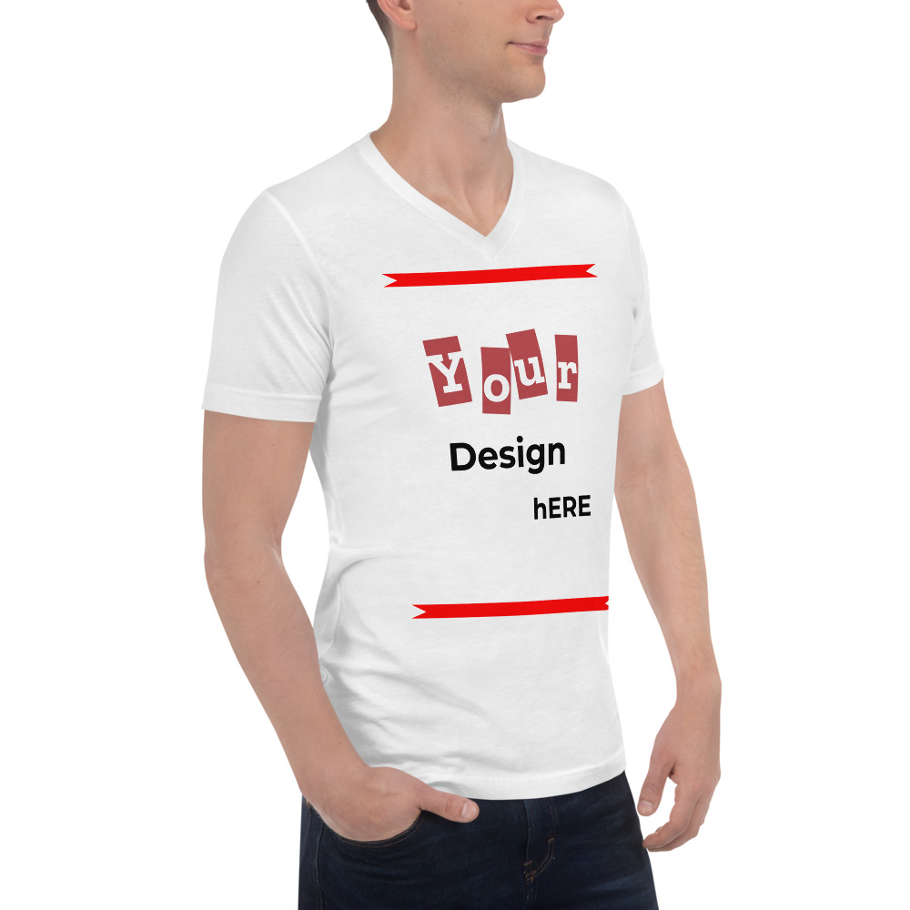 Male-x-v-neck-tee-white-right-front-