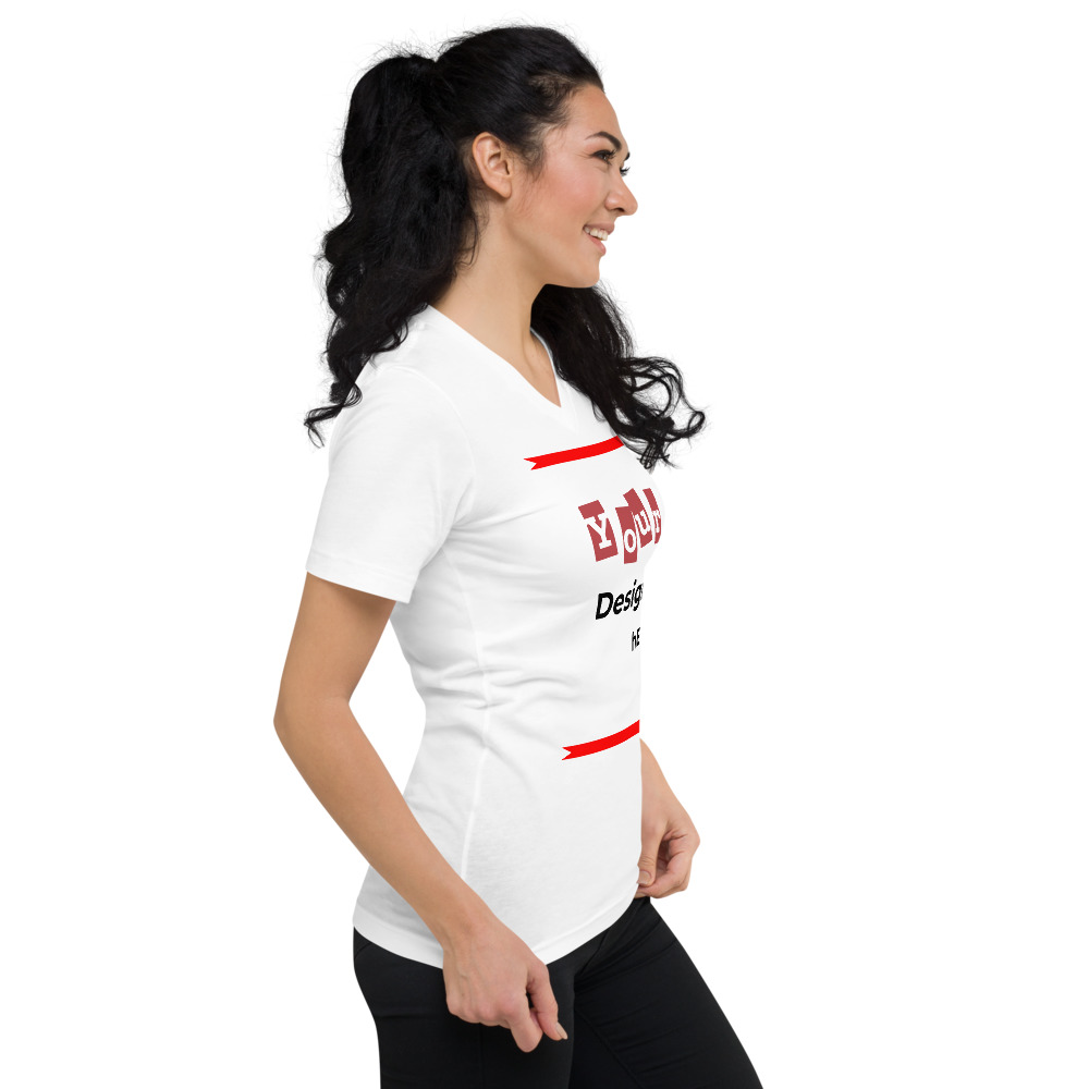 Female-v-neck-tee-white-right-front-